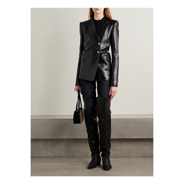 케이트 엘로나 가죽 재킷 블랙 46376663162912971