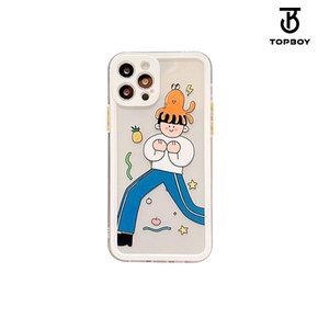 아이폰 프레임 캐릭터 디자인 투명케이스 (RR069)