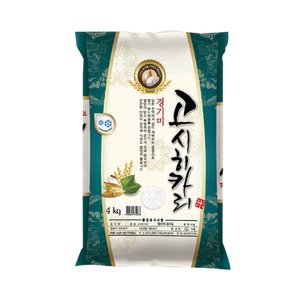 현대농산 고시히카리 경기미 쌀 4kg 단일품종 상등급 소포장쌀