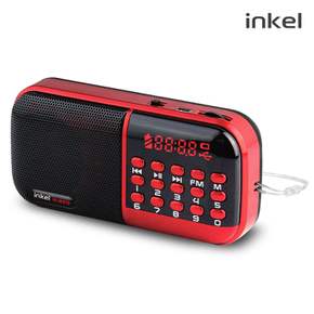 FM라디오 IK-WR10 레드 휴대용라디오 효도라디오 MP3