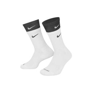 나이키 에브리데이 플러스 쿠션드 트레이닝 크루 삭스 화이트 블랙 (국내 정식 발매 제품) Nike
