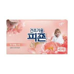 피죤 건조기용 유연제 라피에스타 시트형 40매