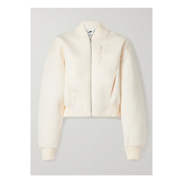 디스트로이어 모달 혼방 저지 보머 재킷 아이보리 46376663162952331