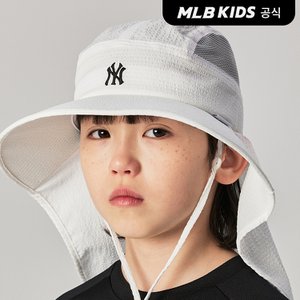 MLB키즈 (공식)24SS 베이직 시어서커 플랩캡 7AHTB0443-50WHS