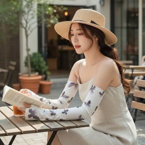 여자 나비 패턴 햇빛 차단 5컬러 팔 토시