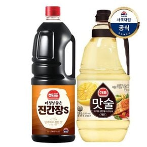 [사조대림] 더 정성 담은 진간장S 1.8L x1개 +맛술 1.8L x1개