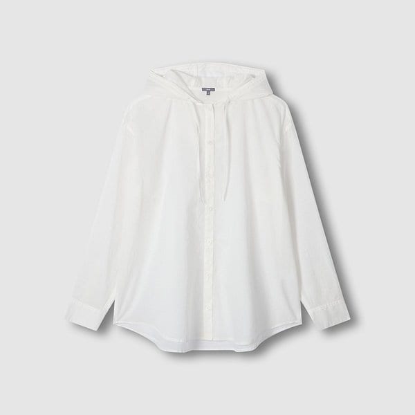 여 라이트코튼 루즈핏 후드 셔츠 J116203538001