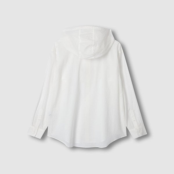 여 라이트코튼 루즈핏 후드 셔츠 J116203538001