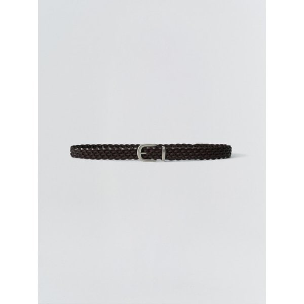 Long Braid Weaving Belt_Brown