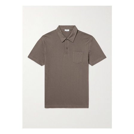SUNSPEL 선스펠 리비에라 코튼 메시 폴로 셔츠 브라운 46376663162853883