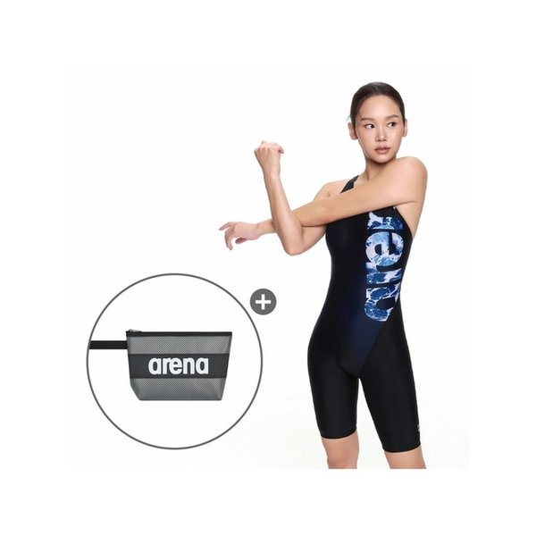 [W컨셉단독]빅웨이브 4부 반신 레이서백+손가방 세트 BLK