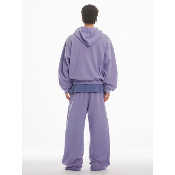 MWL OVER FIT  HOODED ZIPUP - PURPLE