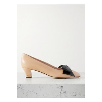 발렌티노 보와우 보우 장식 가죽 펌프스 45mm 베이지 46376663162845053