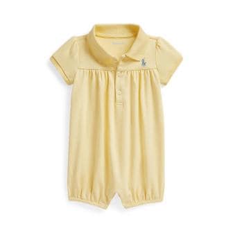 폴로 랄프 로렌 랄프 로렌 베이비 여아 코튼 인터로크 폴로 버블 쇼트올(CWPOOPCFC720155700)