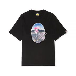 A BATHING APE Cityscape Ape Head Realaxed Fit Tee (001TEL301336M BLK) (시티스케이프 에이프