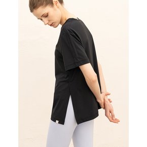 사이드 슬릿 반팔 FMST403_뉴블랙
