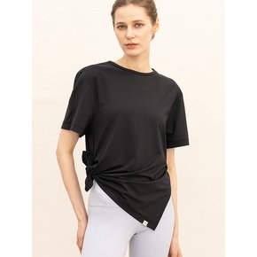 사이드 슬릿 반팔 FMST403_뉴블랙