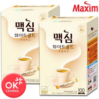 동서식품 맥심 화이트골드 커피믹스 100T+100T /김연아커피