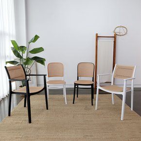 로엠가구 라탄발리 다이닝 디자인 플라스틱 카페 인테리어 편한 주방 식탁 의자