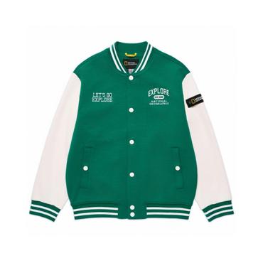 내셔널지오그래픽키즈 K251UJP040 저지 베이스볼 점퍼 GREEN