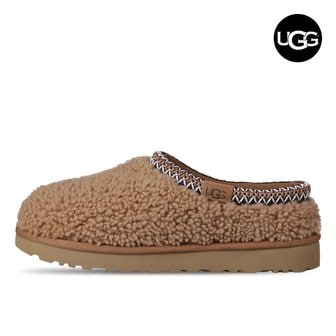 UGG 어그 UGG 맥시 컬리 타스만 여성 방한 양털 모카신 뮬 슬리퍼 1158356-CHE