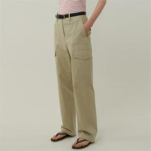 blank03 [블랭크03] cotton cargo pants (light khaki)