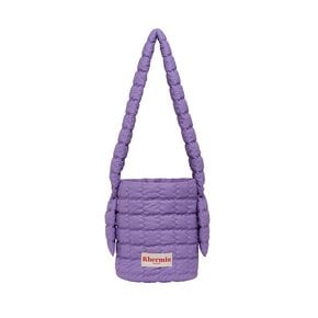 PUPPY quilted  BUCKET CROSS NUGGET - PURPLE