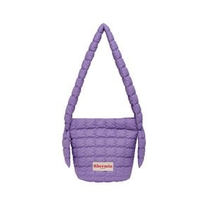 PUPPY quilted  BUCKET CROSS NUGGET - PURPLE