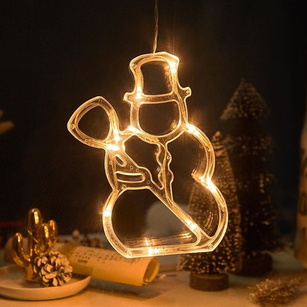 감성 LED 눈사람 장식전구 크리스마스 행잉 창문조명