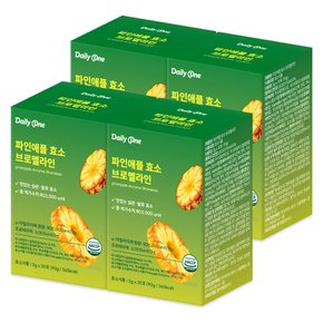 파인애플 효소 브로멜라인 80만 역가수치 30포 x 4개