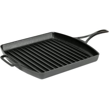  미국 롯지 무쇠팬 Lodge Cast Iron 블랙lock Square Grill Pan - Pre-seasoned 12 in 1356794