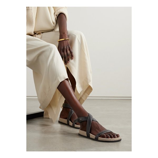 넷 서스테인 가죽 샌들 블랙 1647597326276480