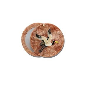 솔라 이클립스 빈티지 크레인 컴팩트 미러  Solar Eclipse  Vintage Crane Compact Mirror
