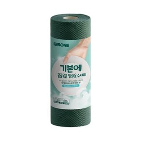 몽글몽글 일회용 수세미 딥그린 60매 1개