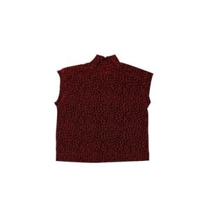 19F/W RED AND BLACK PATTERN VEST
