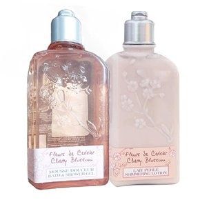 L`Occitane 록시땅 체리 블라썸 2종 세트 250ml (샤워 젤 + 바디 로션) Gift Set