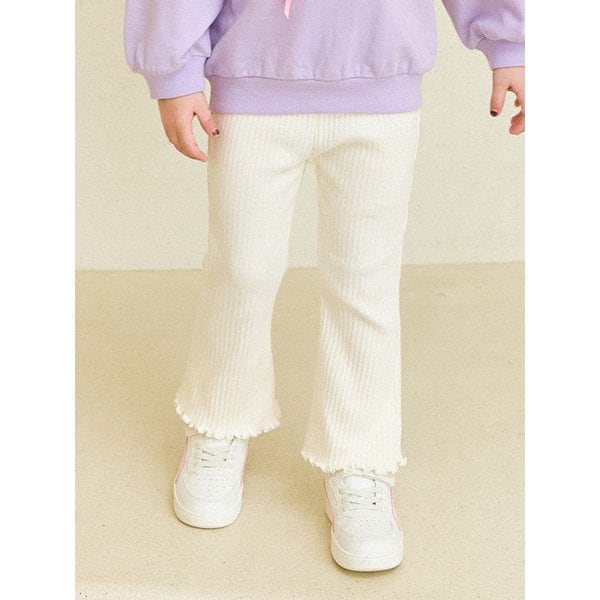 하트리본골지부츠컷레깅스팬츠