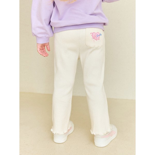 하트리본골지부츠컷레깅스팬츠