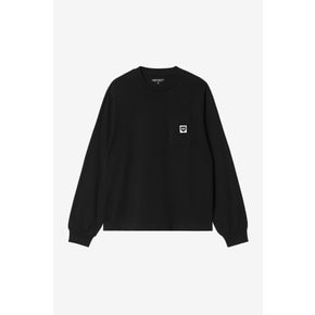 W L/S POCKET SMALL HEART T-SHIRT