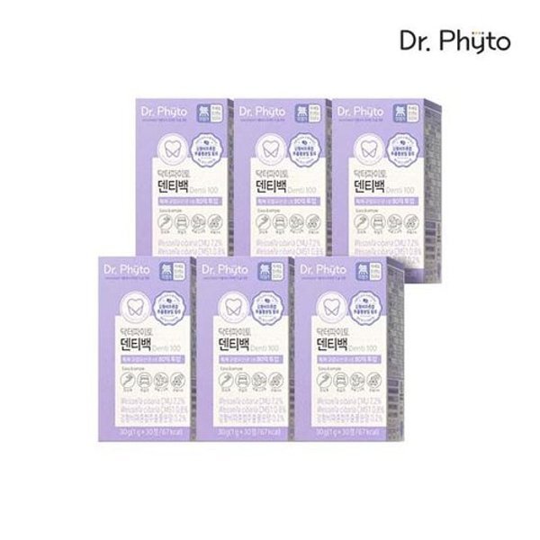 닥터파이토 특허 받은 구강유산균 CMU  덴티백 6박스