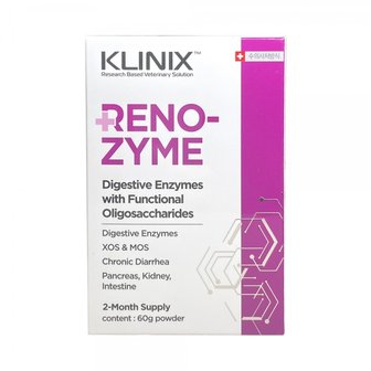 킹펫 클리닉스 RENOZYME 레노자임 60g - 복합소화효소제