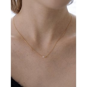 [silver925] TB006 tiny pearl n ball necklace