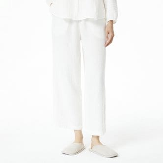 JAJU 여 이중지 파자마 팬츠(WHITE / LIGHT BEIGE / NAVY)