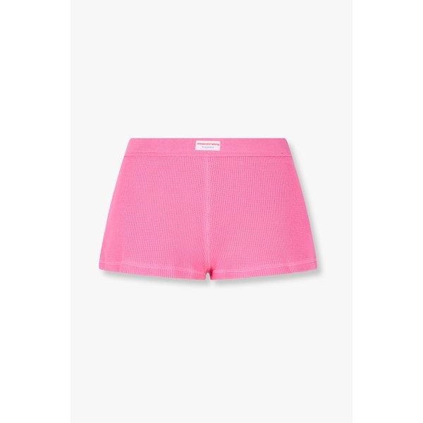 라벨 패치 코튼 와플 쇼츠 3615311302000