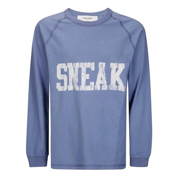 25FW 골든구스 긴팔 티셔츠 GMP02015P00213850270 CHINA BLUE DOM