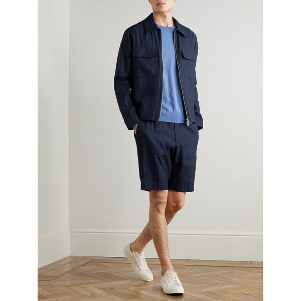 NN.07 빌리 1808 스트레이트 레그 ECOVERO™ 리넨 블렌드 쇼츠 46376663163026350