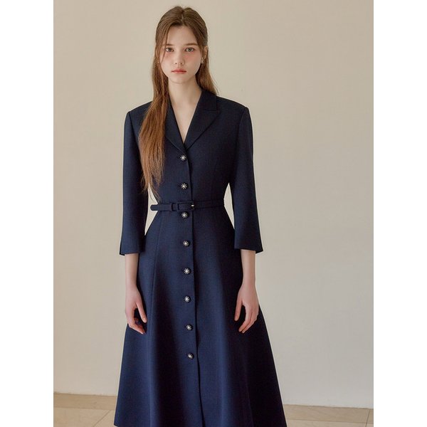 [Y]SS Calla139 쉬비긴즈 조 트위드 원피스 네이비