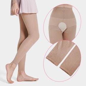 45D 여성 밑트임 골프스타킹 UV 자외선차단 사계절 간절기
