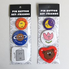 PIN BUTTON SET - FRIENDS (A/B)