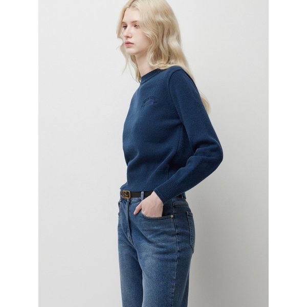 [Online Exclusive] 백 버튼업 자수 니트_SAKPE1611DB